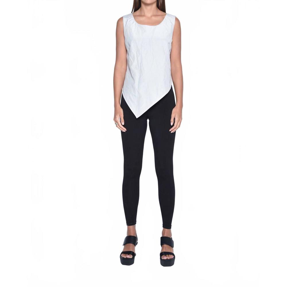NEW SIMPLY MILA uneven hem tank in silver